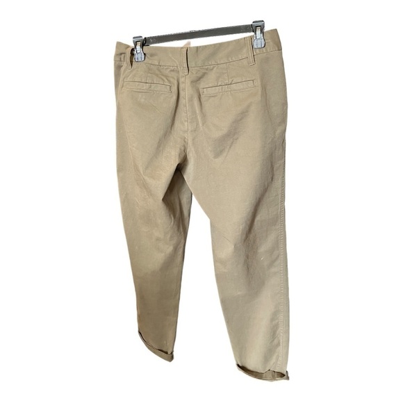 Caslan Nordstrom Low Rise Olive Green Faux Back Pockets Sz 4 Hook & Eye - Picture 3 of 8